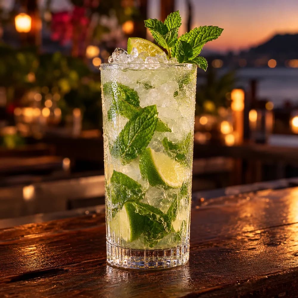 Mojito servido en Vaso alto 400 ml.