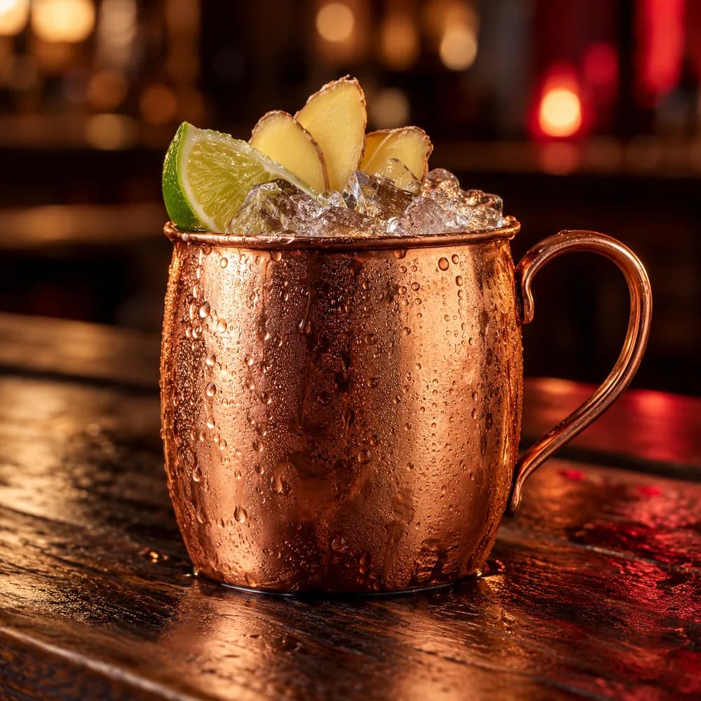 Moscow Mule servido en Jarra de cobre 400 ml.